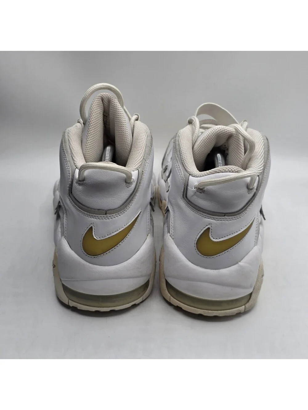 Nike Air More Uptempo 2006 White Metallic Silver Gold 312971-101 Mens Size 11